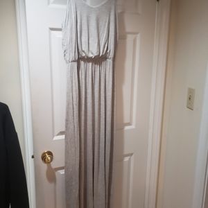 Grey lightweight maxi dress.